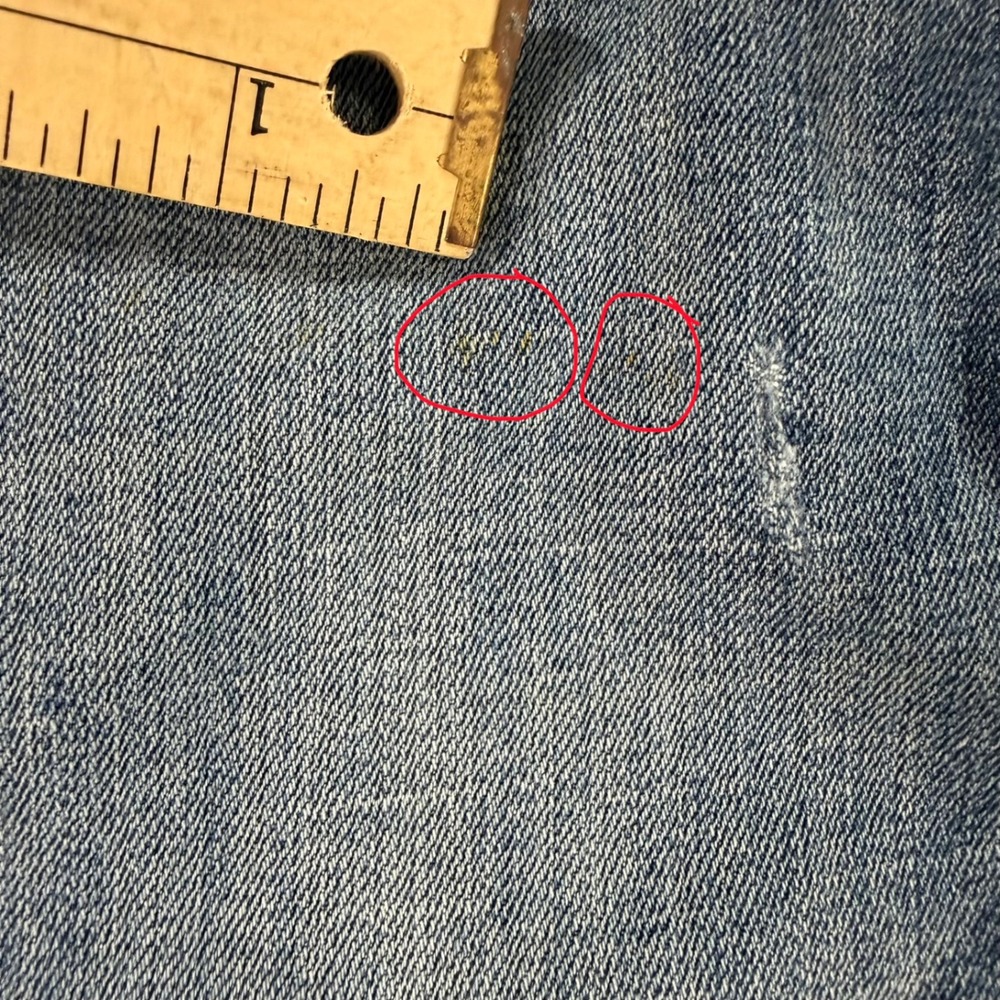 Miss Me Straight Leg Embellished Cross Jeans Blue Size 29 Inseam 34 - Picture 11 of 13